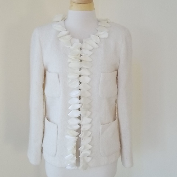 J. Crew Factory Jackets & Blazers - New! J. Crew factory SZ 10 ivory jacket